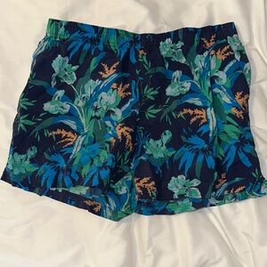 Columbia Blue and Green Patterned Shorts